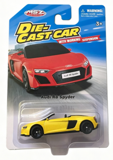 MSZ metallist mudelauto Audi R8 Spyder, skaala 1:64