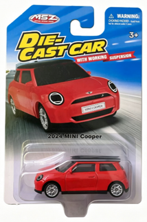 MSZ metallist mudelauto Mini Cooper, skaala 1:64