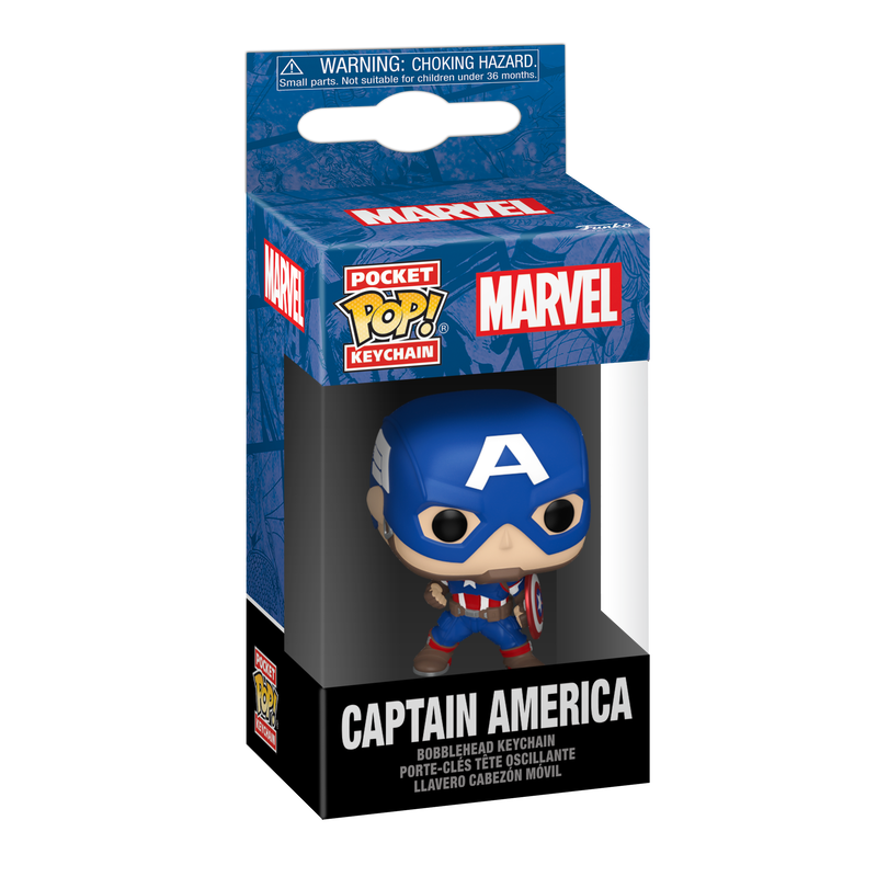FUNKO POP! Võtmehoidja: Marvel - Captain America