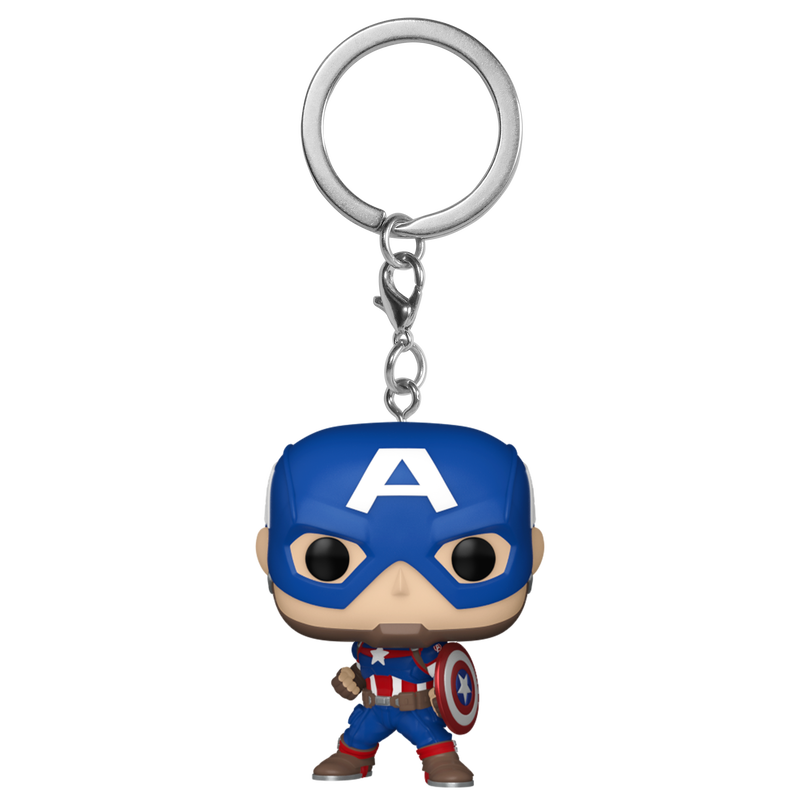 FUNKO POP! Võtmehoidja: Marvel - Captain America