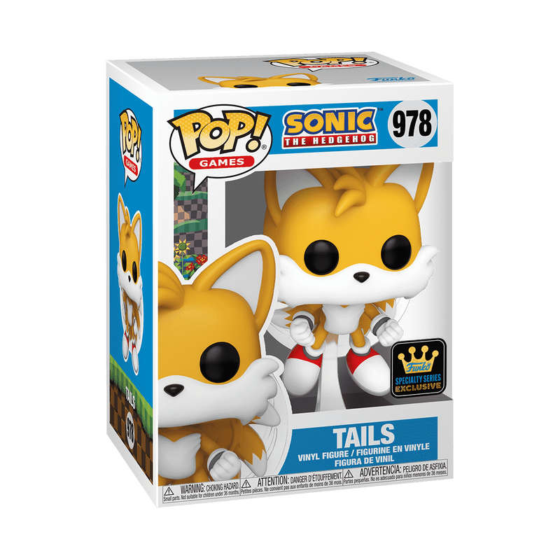 FUNKO POP! Vinyl figuur: Sonic - Tails (w/Chase, flocked)