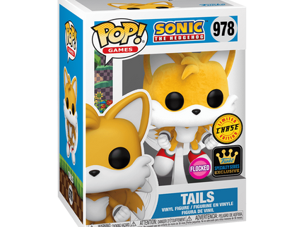 FUNKO POP! Vinyl figuur: Sonic - Tails (w/Chase, flocked)
