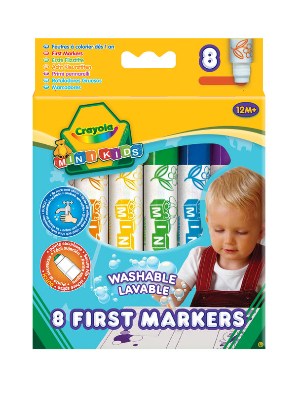 CRAYOLA MINIKIDS 8 pestavat värvimarkerit