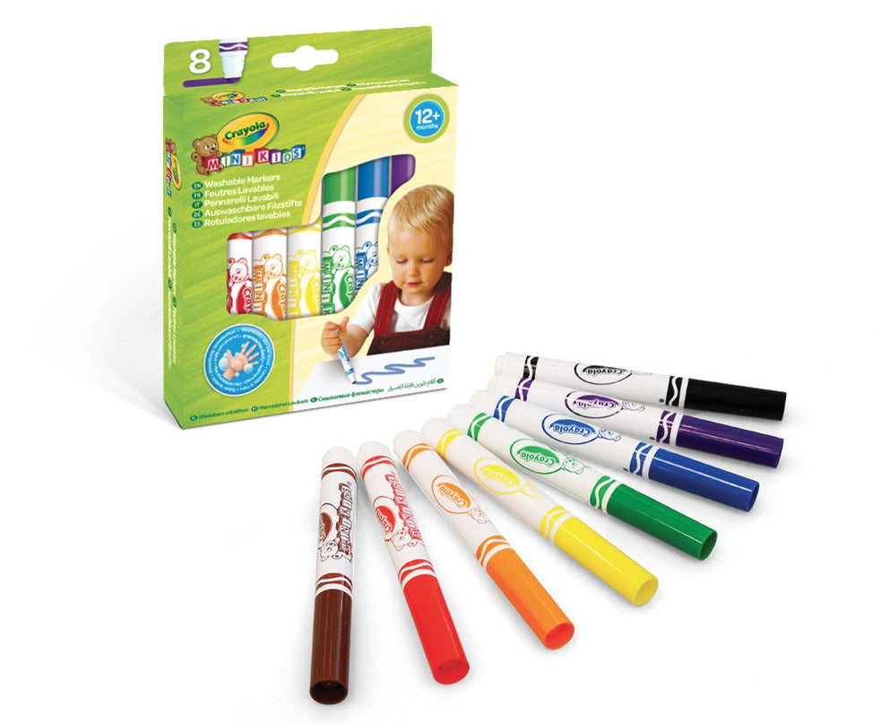CRAYOLA MINIKIDS 8 pestavat värvimarkerit