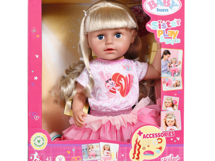 BABY BORN Sister nukk Style &amp; Play blond, 43 cm