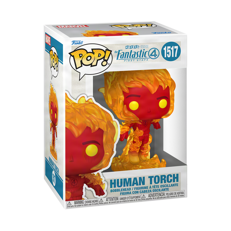 FUNKO POP! Vinyl Figuur: Marvel: The Fantastic Four: First Steps - Human Torch