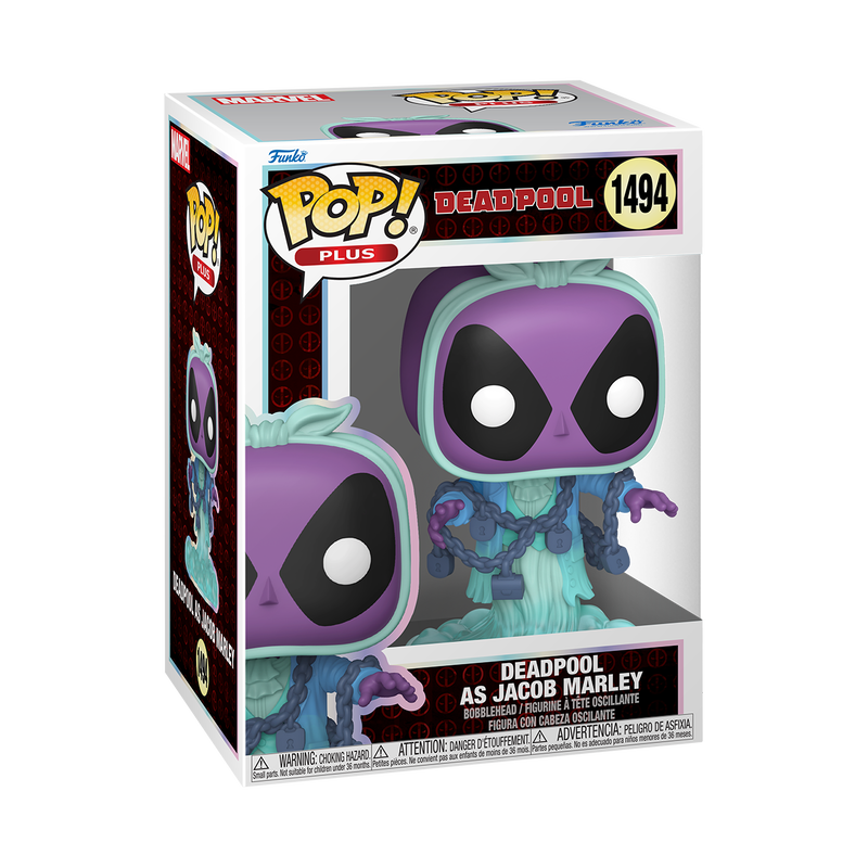 FUNKO POP! Vinyl figuur: Marvel - Deadpool as Jacob Marley