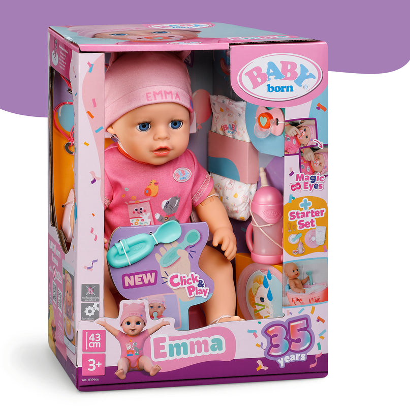 BABY BORN nukk Emma Click and Play, 43cm