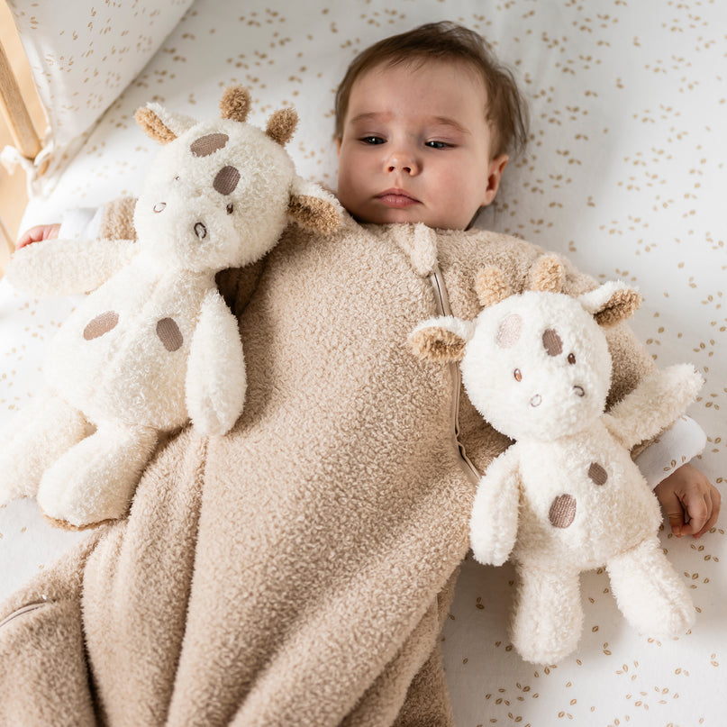 NATTOU Teddy pehme kaisukas kaelkirjak, 24 cm