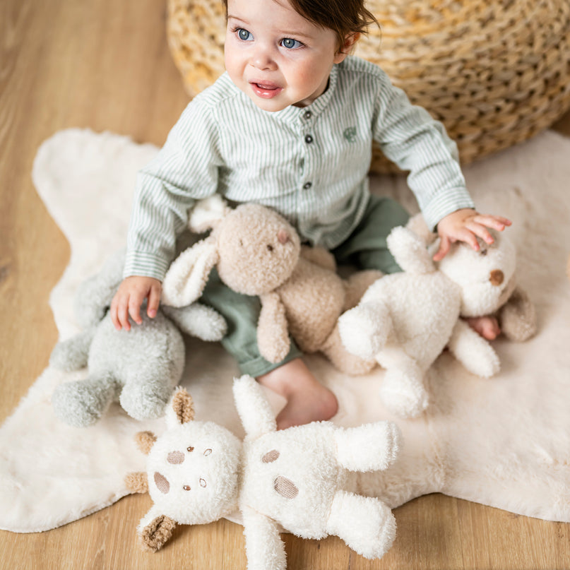 NATTOU Teddy pehme kaisukas kaelkirjak, 24 cm