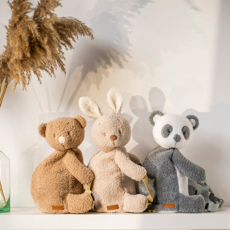 NATTOU Teddy pehme seljakott karu