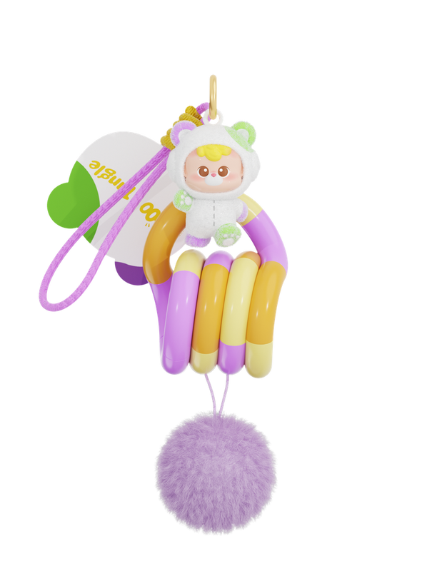 DIUDIU BABY x TANGLE võtmehoidja pimepakk - Bear