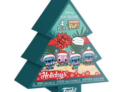 FUNKO Pocket POP! Vinyl figuur: Lilo & Stitch - Holiday 4-pack