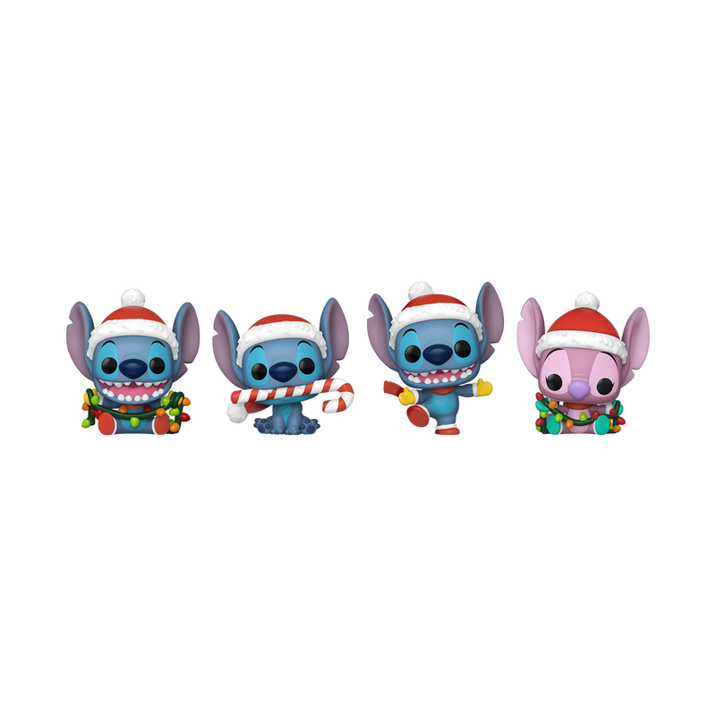 FUNKO Pocket POP! Vinyl figuur: Lilo & Stitch - Holiday 4-pack
