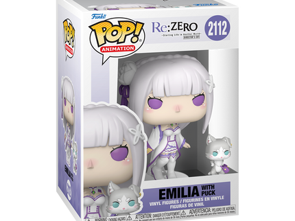 FUNKO POP! Vinyl figuur: Re:ZERO - Emilia with Puck