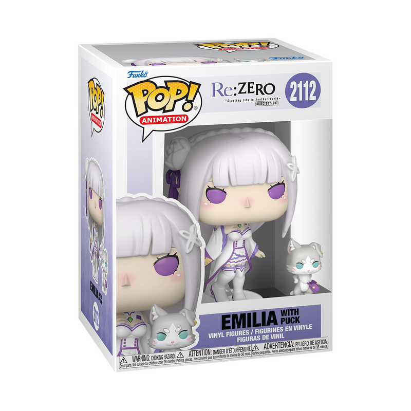 FUNKO POP! Vinyl figuur: Re:ZERO - Emilia with Puck