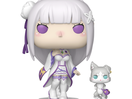 FUNKO POP! Vinyl figuur: Re:ZERO - Emilia with Puck