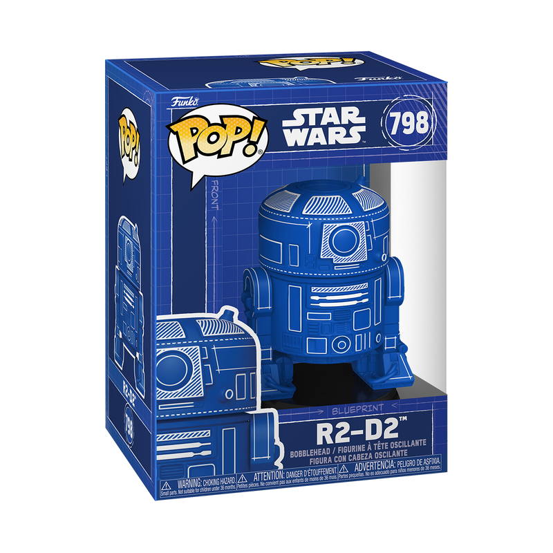 FUNKO POP! Vinyl figuur: Star Wars - R2-D2 (Blueprint Deco)