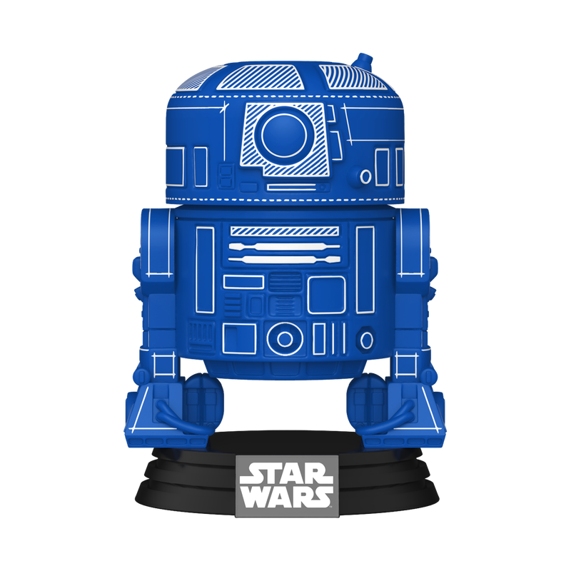 FUNKO POP! Vinyl figuur: Star Wars - R2-D2 (Blueprint Deco)