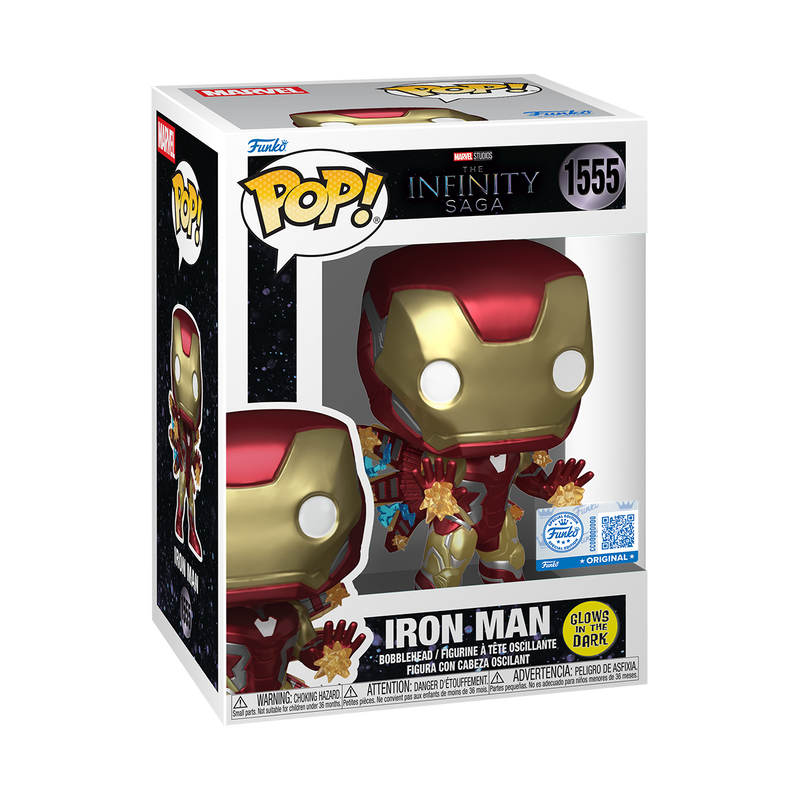 FUNKO POP! Vinyl figuur: Marvel - Iron Man (Glow)