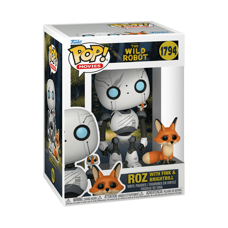 FUNKO POP! Vinyl Figuur: Wild Robot - Roz w/ Brightbill & Fink