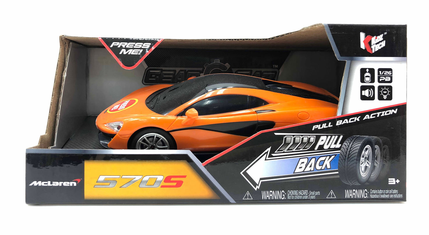 KIDZ TECH tagasitõmmatav auto McLaren 570S Coupe, skaala 1:26