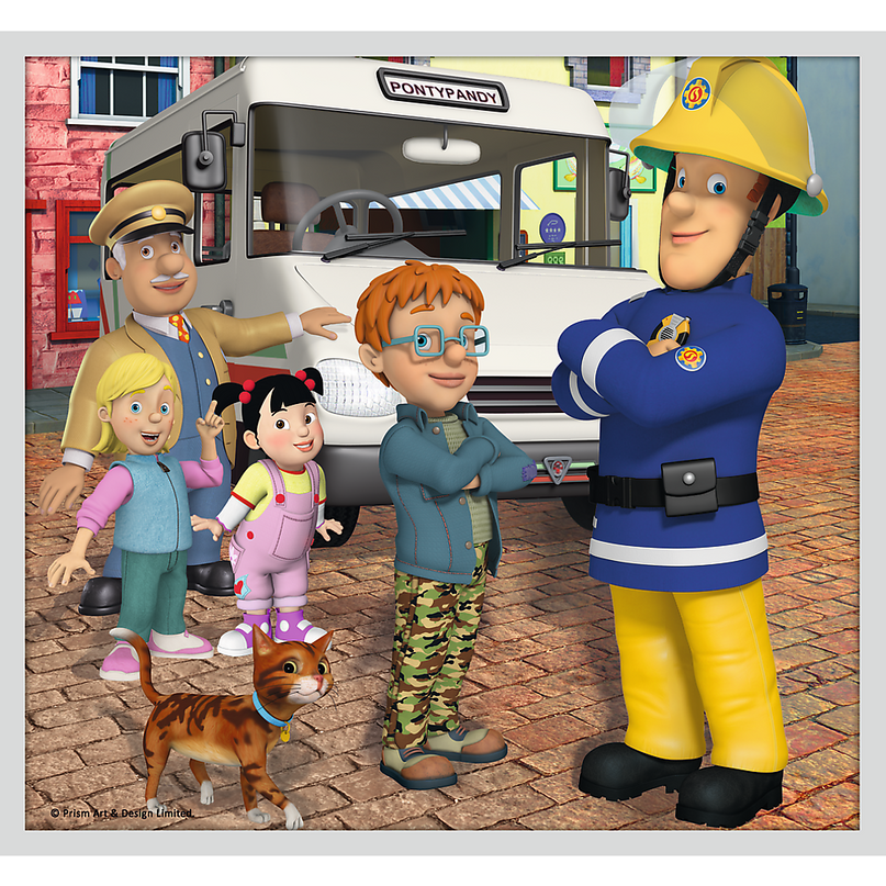 TREFL FIREMAN SAM Pusle komplekt, 10 tk, Tuletõrjuja Sam
