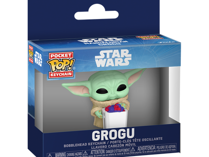 FUNKO POP! Võtmehoidja: Mandalorian & Grogu - Grogu with Snack