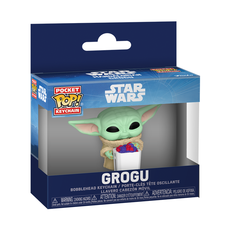 FUNKO POP! Võtmehoidja: Mandalorian & Grogu - Grogu with Snack