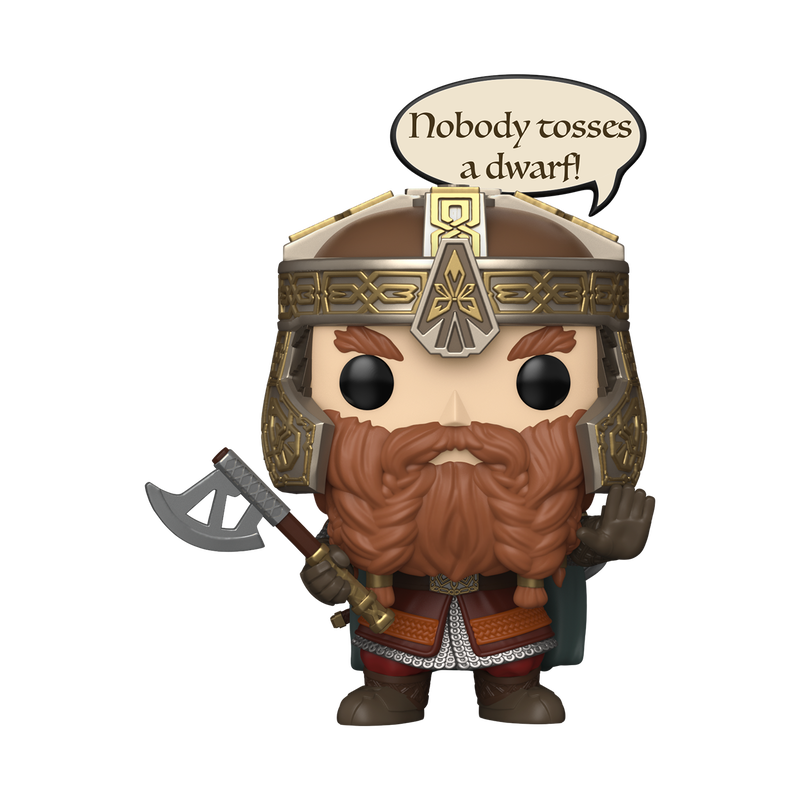 FUNKO POP! Vinyl figuur: Lord of the Rings - Gimli (Nobody Tosses a Dwarf)