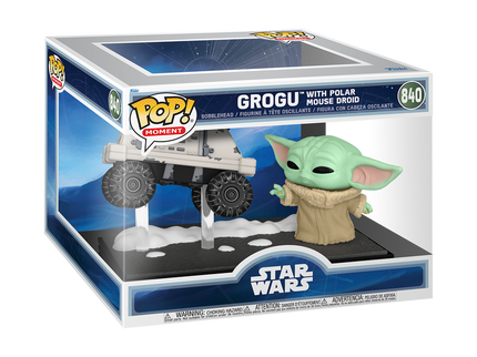 FUNKO POP! Vinyl figuur: Mandalorian & Grogu - Grogu with Polar Mouse Droid (Moment)
