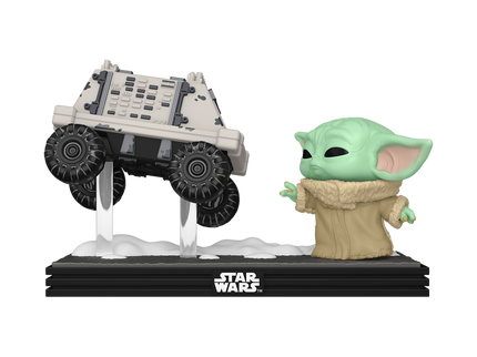 FUNKO POP! Vinyl figuur: Mandalorian & Grogu - Grogu with Polar Mouse Droid (Moment)