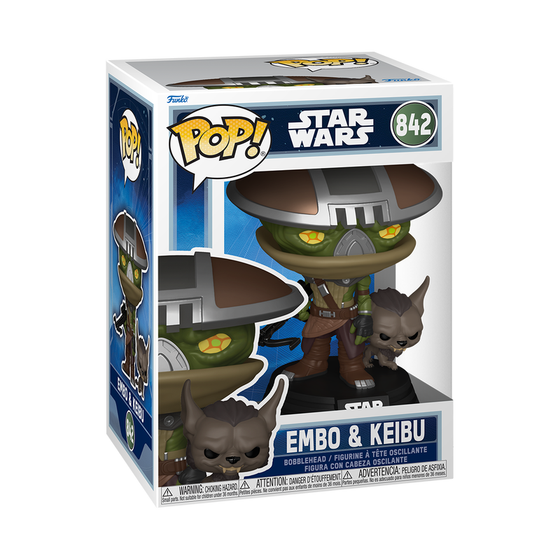 FUNKO POP! Vinyl figuur: Star Wars: Mandalorian & Grogu - Buddy Embo & Keibu