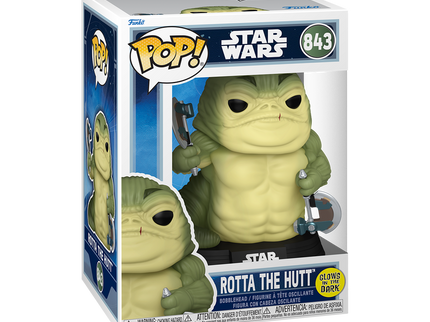 FUNKO POP! Vinyl figuur: Star Wars: Mandalorian & Grogu - Rotta the Hutt (Glow)