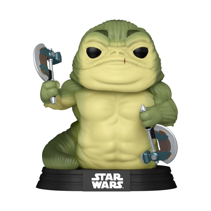 FUNKO POP! Vinyl figuur: Star Wars: Mandalorian & Grogu - Rotta the Hutt (Glow)