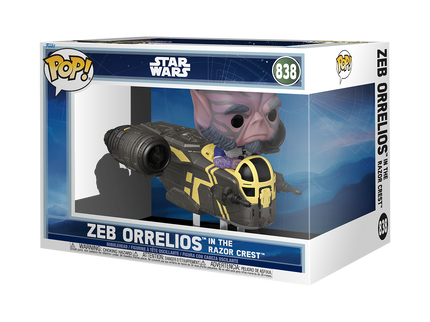 FUNKO POP! Rides DLX: Star Wars: Mandalorian & Grogu - Zeb Orrelios in the Razor Crest