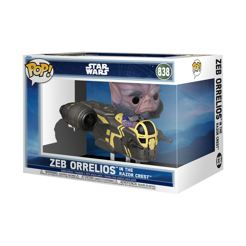FUNKO POP! Rides DLX: Star Wars: Mandalorian & Grogu - Zeb Orrelios in the Razor Crest
