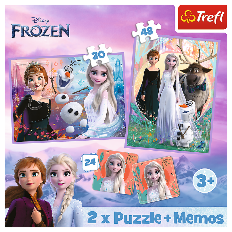 TREFL FROZEN Pusle ja memo komplekt Frozen 2