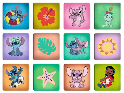 TREFL DISNEY STITCH Pusle ja memo komplekt 30+48+M24