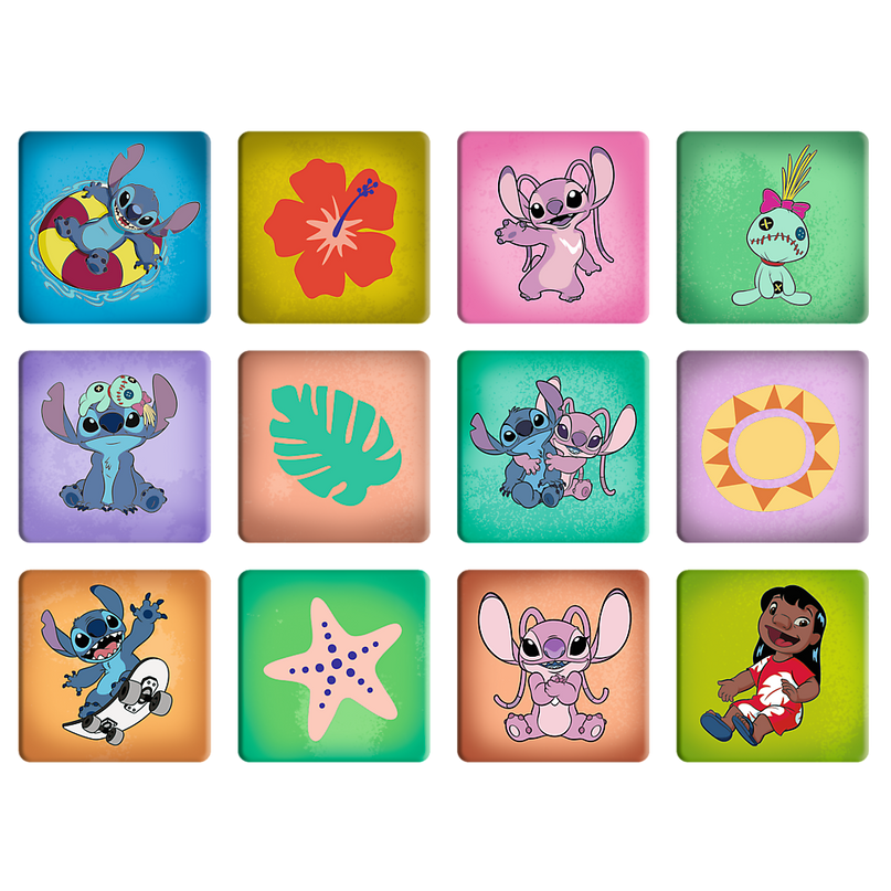 TREFL DISNEY STITCH Pusle ja memo komplekt 30+48+M24