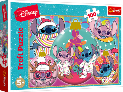 TREFL DISNEY STITCH Pusle Jõulud, 100 osa