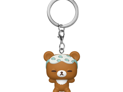 FUNKO POP! Keychain: Rilakkuma - Chairoikoguma Sleepy