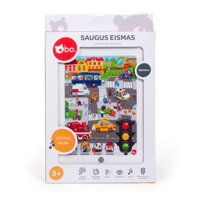 bo. Educational tablet "Traffic" (In Lithuanian lang.) (no batteries)