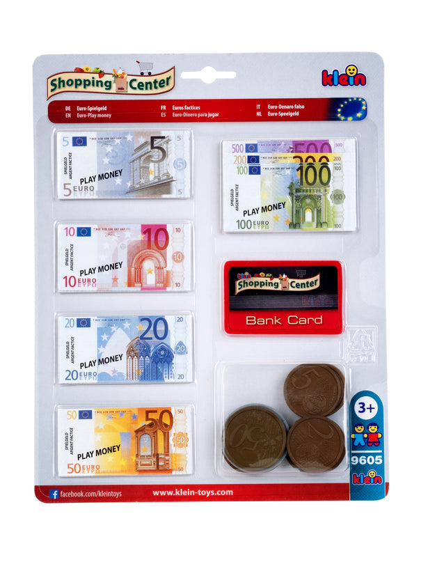KLEIN Mänguraha (eurod) koos plastikaardiga