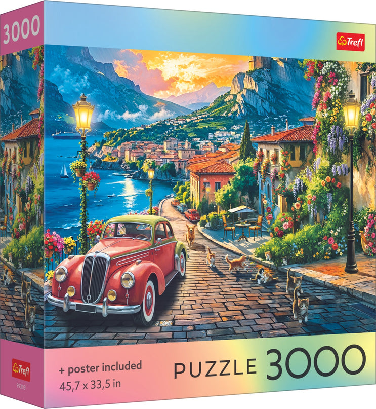TREFL Pusle ja plakat Itaalia järveäärne linnake, 3000 osa