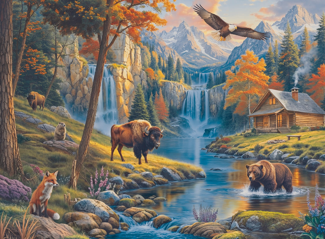 TREFL Pusle ja plakat Metsik loodus, 3000 osa