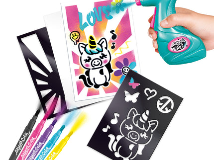 AIRBRUSH õhupintsliga kunstitegevuse kohver Mini Poster