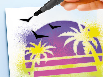 AIRBRUSH õhupintsliga kunstitegevuse kohver Mini Poster