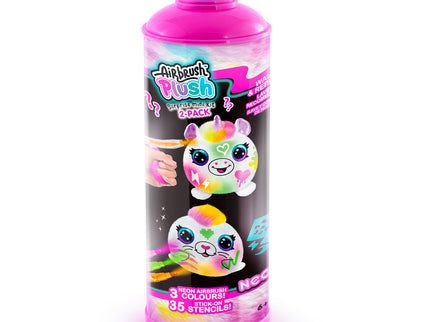 AIRBRUSH PLUSH - õhupintsliga pehme loom Neon Mystery, 2 tk
