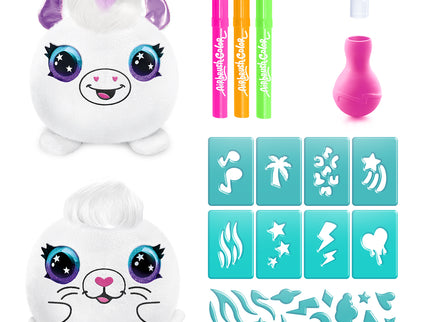 AIRBRUSH PLUSH - õhupintsliga pehme loom Neon Mystery, 2 tk